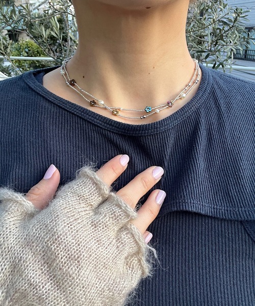 whim(ウィム)の「Helen-2連シルバーネックレス-(ネックレス・レディース・シルバー・FREE)」の11枚目の写真