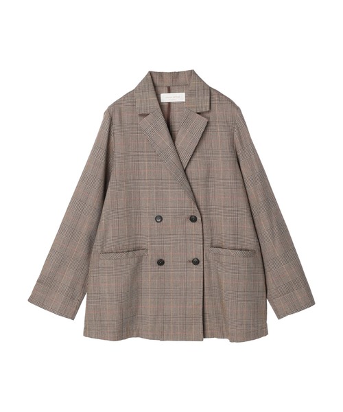 Green　Parks（グリーンパークス）の「テーラードジャケット（テーラードジャケット・レディース・チェック/ネイビー・FREE）」の20枚目の写真