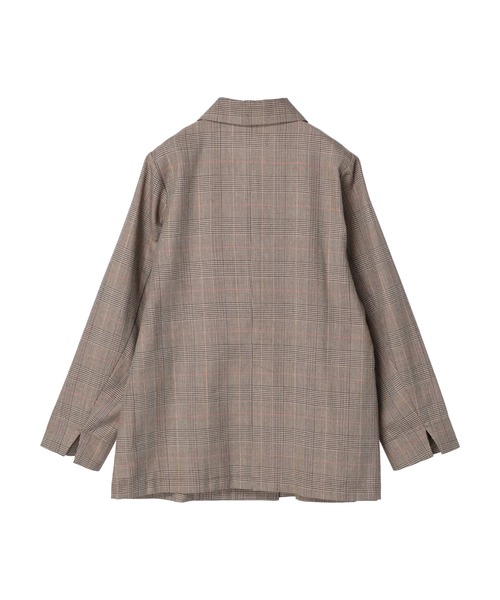 Green　Parks（グリーンパークス）の「テーラードジャケット（テーラードジャケット・レディース・チェック/ネイビー・FREE）」の21枚目の写真