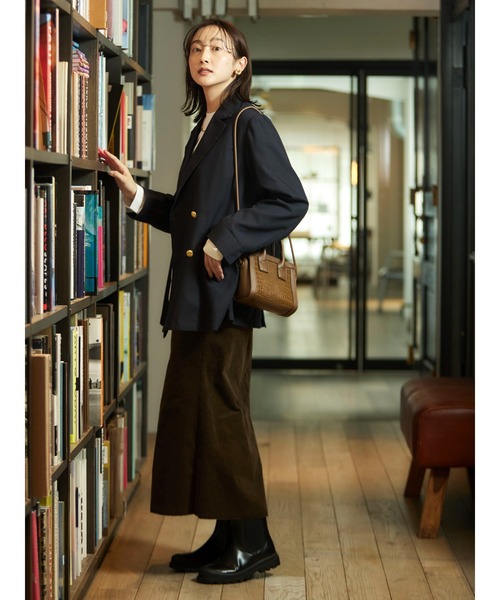 Green　Parks（グリーンパークス）の「テーラードジャケット（テーラードジャケット・レディース・チェック/ネイビー・FREE）」の10枚目の写真