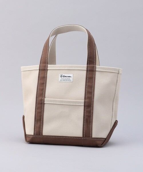 FREAK'S STORE（フリークスストア）の「【WEB限定】ORCIVAL/オーシバル　キャンバストートS（トートバッグ・レディース・チャコールグレー/ブラック/ベージュ/ブラウン/グレー/オフホワイト/イエロー・ONE SIZE）」の6枚目の写真