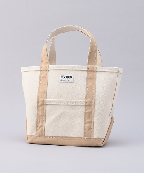 FREAK'S STORE（フリークスストア）の「【WEB限定】ORCIVAL/オーシバル　キャンバストートS（トートバッグ・レディース・チャコールグレー/ブラック/ベージュ/ブラウン/グレー/オフホワイト/イエロー・ONE SIZE）」の2枚目の写真