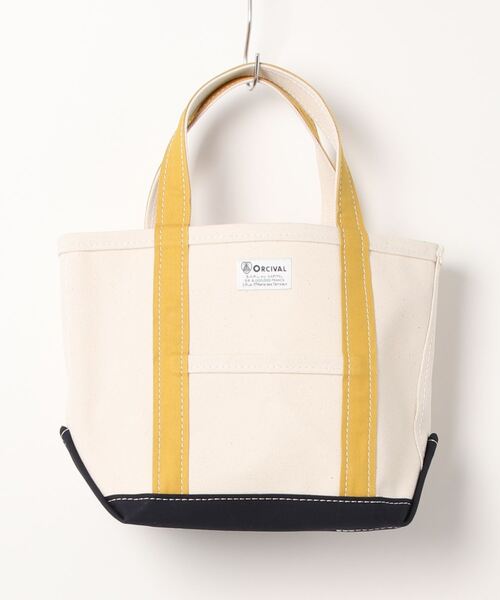 FREAK'S STORE（フリークスストア）の「【WEB限定】ORCIVAL/オーシバル　キャンバストートS（トートバッグ・レディース・チャコールグレー/ブラック/ベージュ/ブラウン/グレー/オフホワイト/イエロー・ONE SIZE）」の7枚目の写真