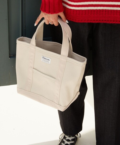 FREAK'S STORE（フリークスストア）の「【WEB限定】ORCIVAL/オーシバル　キャンバストートS（トートバッグ・レディース・チャコールグレー/ブラック/ベージュ/ブラウン/グレー/オフホワイト/イエロー・ONE SIZE）」の15枚目の写真