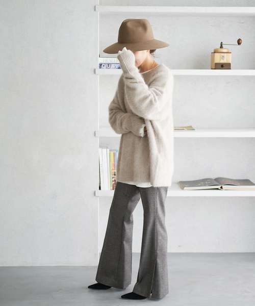 plage(プラージュ)の「WOサキソニーチェックパンツ(その他パンツ・レディース・ベージュ/グレー・36/34/32/38)」の7枚目の写真