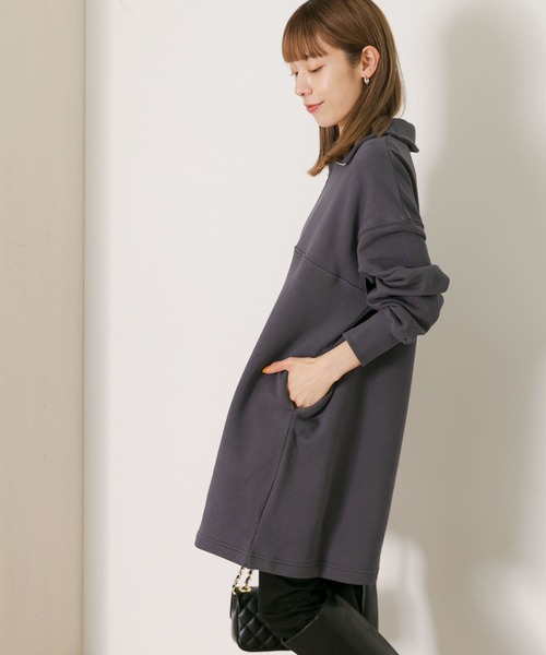 URBAN RESEARCH Sonny Label（アーバンリサーチサニーレーベル）の「ハーフジップスウェットチュニック（チュニック・レディース・ブラック/グレー/オレンジ・FREE）」の19枚目の写真