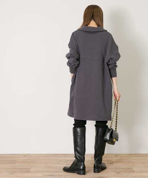 URBAN RESEARCH Sonny Label（アーバンリサーチサニーレーベル）の「ハーフジップスウェットチュニック（チュニック・レディース・ブラック/グレー/オレンジ・FREE）」の14枚目の写真