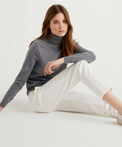 ユナイテッド カラーズ オブ ベネトン UNITED COLORS OF BENETTON. ヴァージンウール100％タートルネックニット・セーター BENETTON (UNITED COLORS OF BENETTON)（ベネトンユナイテッド