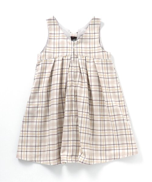 apres les cours（アプレレクール）の「【フォーマル対応】後ろリボンジャンパースカート_アプレレクールマシェリ（ジャンパースカート・キッズ・ベージュ/グレー・110/80/90/140/130/100/120）」の13枚目の写真