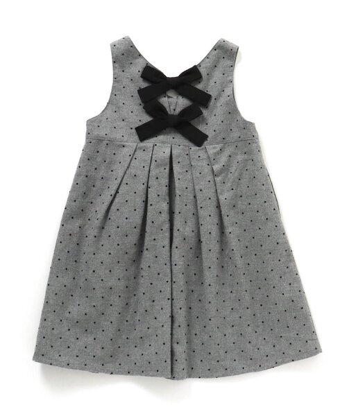 apres les cours（アプレレクール）の「【フォーマル対応】後ろリボンジャンパースカート_アプレレクールマシェリ（ジャンパースカート・キッズ・ベージュ/グレー・110/80/90/140/130/100/120）」の17枚目の写真