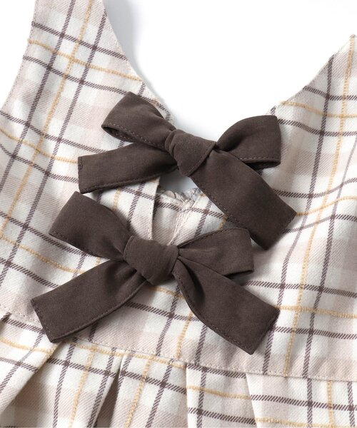 apres les cours（アプレレクール）の「【フォーマル対応】後ろリボンジャンパースカート_アプレレクールマシェリ（ジャンパースカート・キッズ・ベージュ/グレー・110/80/90/140/130/100/120）」の19枚目の写真