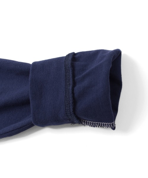 GLAZOS（グラソス）の「切り替えロングTシャツ（Tシャツ/カットソー・キッズ・ブラック/ネイビー/ベージュ・160cm/140cm/170cm/150cm）」の16枚目の写真