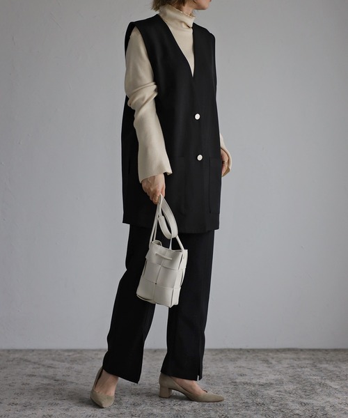 Bonjour Sagan（ボンジュールサガン）の「【2022 新作】カセットショルダーミニバッグ（ショルダーバッグ・レディース・ホワイト/ブラック/ベージュ・FREE）」の7枚目の写真