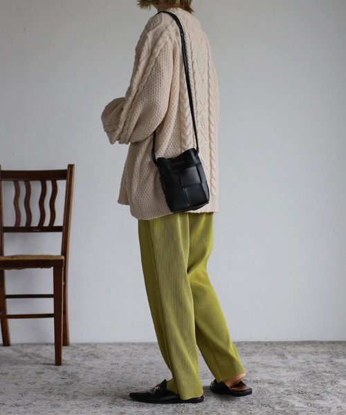 Bonjour Sagan（ボンジュールサガン）の「【2022 新作】カセットショルダーミニバッグ（ショルダーバッグ・レディース・ホワイト/ブラック/ベージュ・FREE）」の12枚目の写真