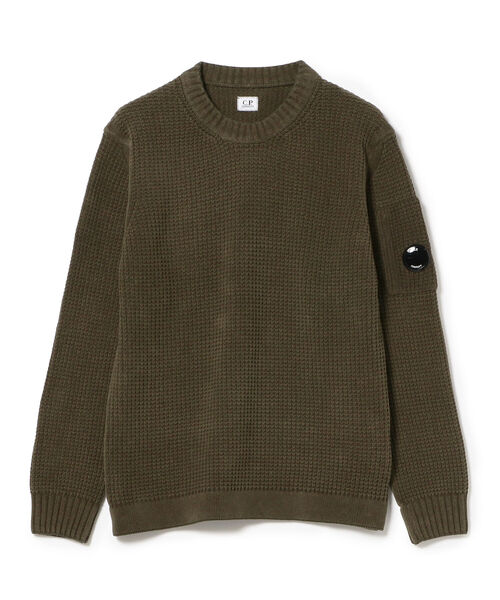 C.P. COMPANY(シーピーカンパニー)の「C.P. Company / Chenille Cotton Jumper(ニット/セーター・メンズ・グリーン・LARGE/X-LARGE/XX-LARGE)」の2枚目の写真