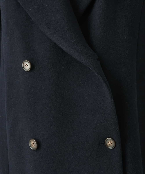 a.v.v（アーヴェヴェ）の「フーデッドロングダブルコート（ピーコート・レディース・アイボリー/ネイビー・38/34/40/36/42）」の22枚目の写真