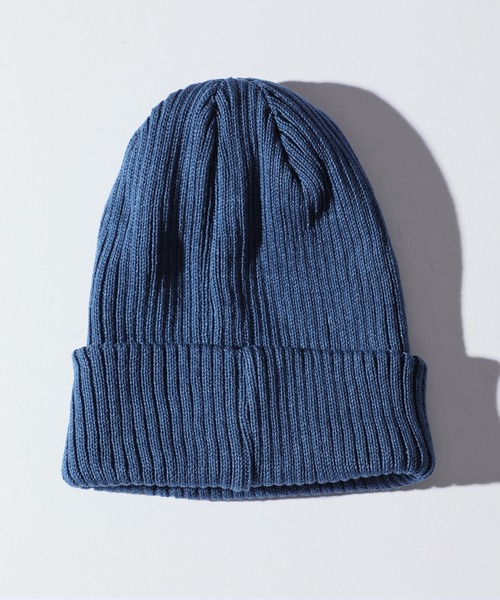 The DUFFER of ST.GEORGE（ザダファーオブセントジョージ）の「[INDIGO LABEL] INDIGO LIKE KNIT WATCH：インディゴライク ニットキャップ（ニットキャップ/ビーニー・メンズ・インディゴブルー/ダークインディゴブルー・F）」の4枚目の写真