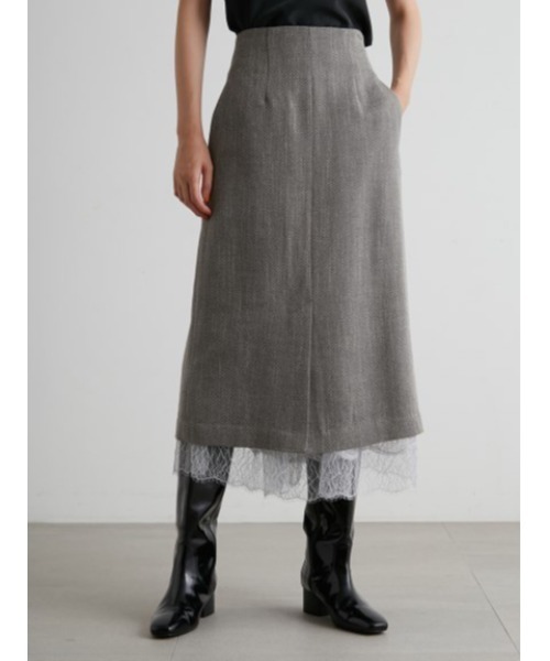 定価以下　ドビースーツスカート styling/（スタイリング）の「ドビースーツスカート（スカート）」 - WEAR