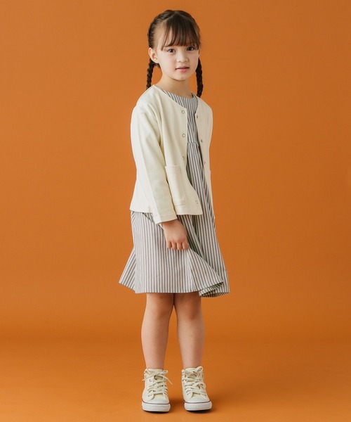 BAYFLOW（ベイフロー）の「スムーススナップカーディガン（KIDS）（カーディガン/ボレロ・キッズ・ブラック/アイボリー/グリーン・110cm/120cm/130cm/140cm）」の16枚目の写真