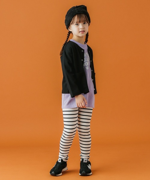 BAYFLOW（ベイフロー）の「スムーススナップカーディガン（KIDS）（カーディガン/ボレロ・キッズ・ブラック/アイボリー/グリーン・110cm/120cm/130cm/140cm）」の9枚目の写真