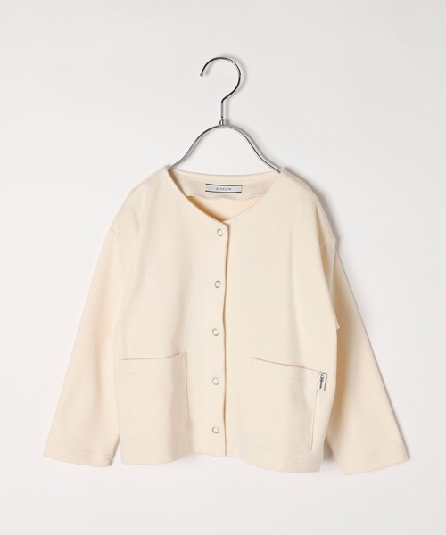 BAYFLOW（ベイフロー）の「スムーススナップカーディガン（KIDS）（カーディガン/ボレロ・キッズ・ブラック/アイボリー/グリーン・110cm/120cm/130cm/140cm）」の14枚目の写真