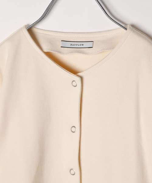 BAYFLOW（ベイフロー）の「スムーススナップカーディガン（KIDS）（カーディガン/ボレロ・キッズ・ブラック/アイボリー/グリーン・110cm/120cm/130cm/140cm）」の17枚目の写真