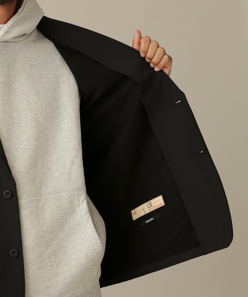 NANO universe（ナノユニバース）の「LB.03/シェルテックウォーム2Bラペルジャケット（テーラードジャケット・メンズ・ブラック/ブラウン/カーキ・S/M/L）」の16枚目の写真