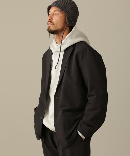 NANO universe（ナノユニバース）の「LB.03/シェルテックウォーム2Bラペルジャケット（テーラードジャケット・メンズ・ブラック/ブラウン/カーキ・S/M/L）」の4枚目の写真