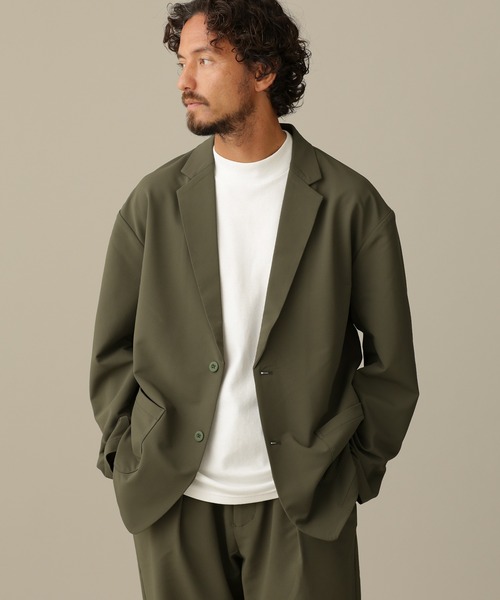 NANO universe（ナノユニバース）の「LB.03/シェルテックウォーム2Bラペルジャケット（テーラードジャケット・メンズ・ブラック/ブラウン/カーキ・S/M/L）」の8枚目の写真