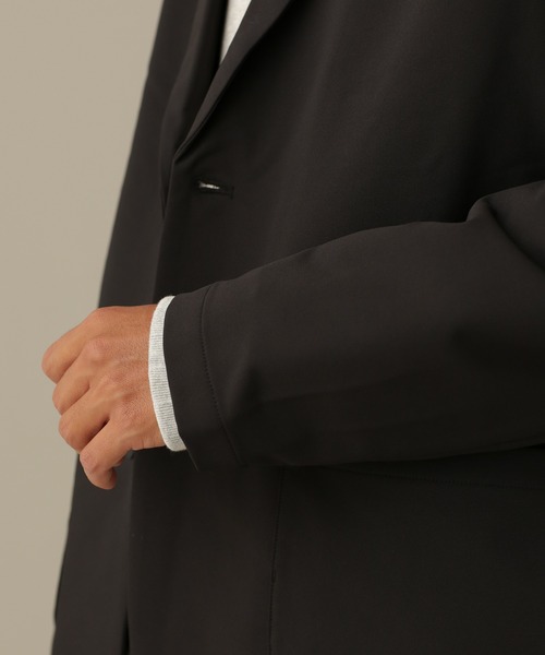 NANO universe（ナノユニバース）の「LB.03/シェルテックウォーム2Bラペルジャケット（テーラードジャケット・メンズ・ブラック/ブラウン/カーキ・S/M/L）」の14枚目の写真