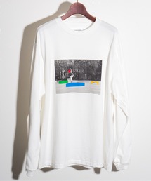 JANESMITH ジェーンスミス / RT YOMPKINS SQUARE PARK L/S グラフィックプリントビッグシルエットロンT / 23SCT-#671S