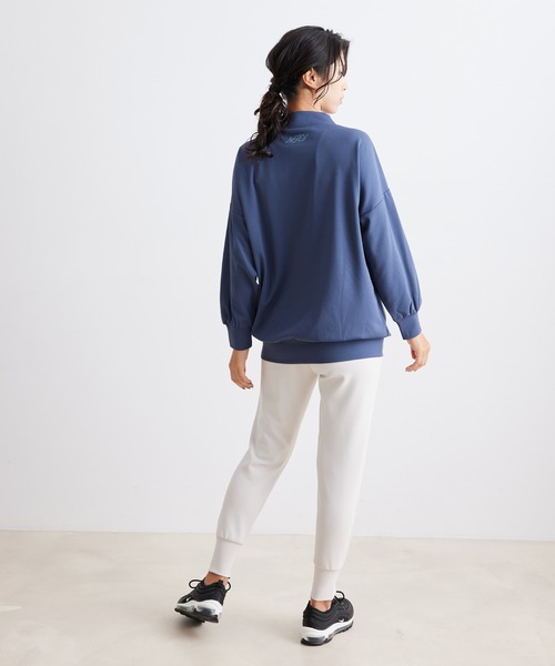 NERGY(ナージー)の「モックネックビッグプローバー(Tシャツ/カットソー・レディース・ダークブラウン/グリーン/ブルー/ブラック・FREE)」の14枚目の写真