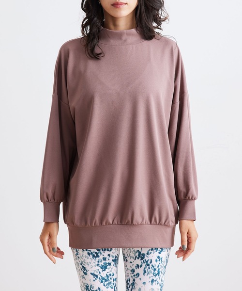 NERGY(ナージー)の「モックネックビッグプローバー(Tシャツ/カットソー・レディース・ダークブラウン/グリーン/ブルー/ブラック・FREE)」の15枚目の写真