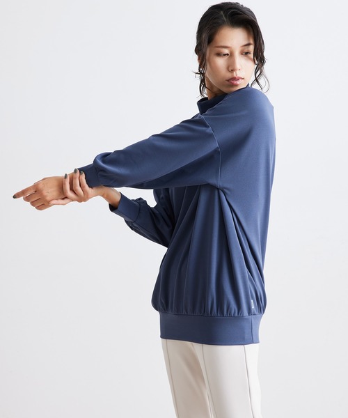 NERGY(ナージー)の「モックネックビッグプローバー(Tシャツ/カットソー・レディース・ダークブラウン/グリーン/ブルー/ブラック・FREE)」の13枚目の写真