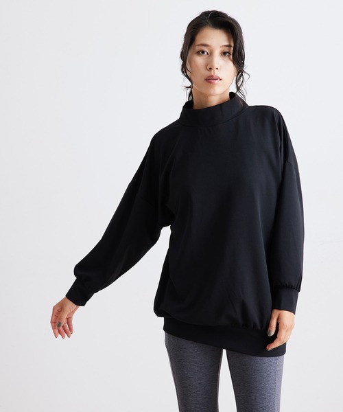 NERGY(ナージー)の「モックネックビッグプローバー(Tシャツ/カットソー・レディース・ダークブラウン/グリーン/ブルー/ブラック・FREE)」の5枚目の写真