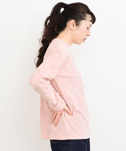 l'atelier du savon（アトリエドサボン）の「●C/E　ピンポンドット　ロンT（Tシャツ/カットソー・レディース・ブラック/アイボリー/ピンク・FREE）」の9枚目の写真