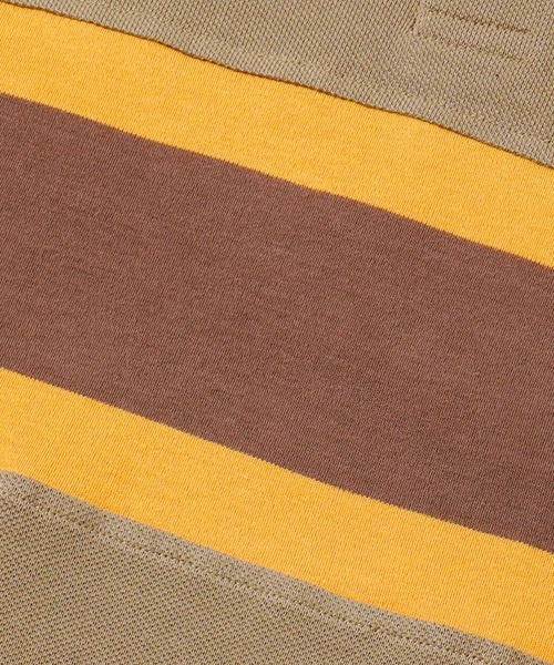 X-girl（エックスガール）の「CONTRAST STRIPE POLO SHIRT（Tシャツ/カットソー・レディース・ブラック/ホワイト/ブラウン・S/M）」の17枚目の写真