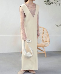 Bab | 【低身長向けサイズあり】パール付き前後2WAYジャンパースカート(ジャンパースカート)