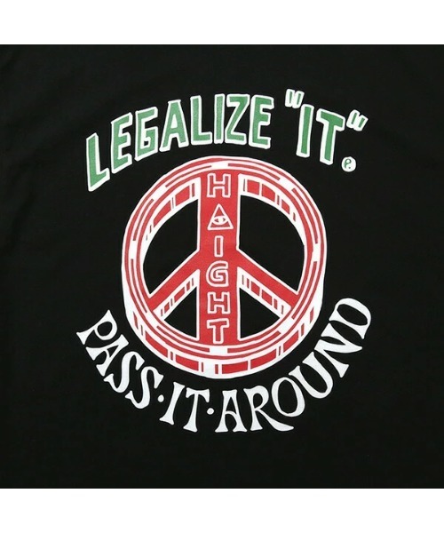 HAIGHT（ヘイト）の「ヘイト [HAIGHT] - × テクスタ [TEXTA] コラボ リガライズ イット グラフィック 半袖 Tシャツ [LEGALIZE IT TEE]（Tシャツ/カットソー・メンズ・ホワイト/パープル/ブラック・LARGE/X-LARGE/MEDIUM/SMALL）」の9枚目の写真