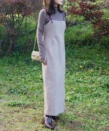 LAULEN | leather string cami dress(ワンピース)