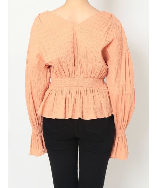 MURUA（ムルーア）の「カシュクールタックブラウス（シャツ/ブラウス・レディース・オレンジ/ホワイト/ブルー/ブラック・FREE）」の13枚目の写真