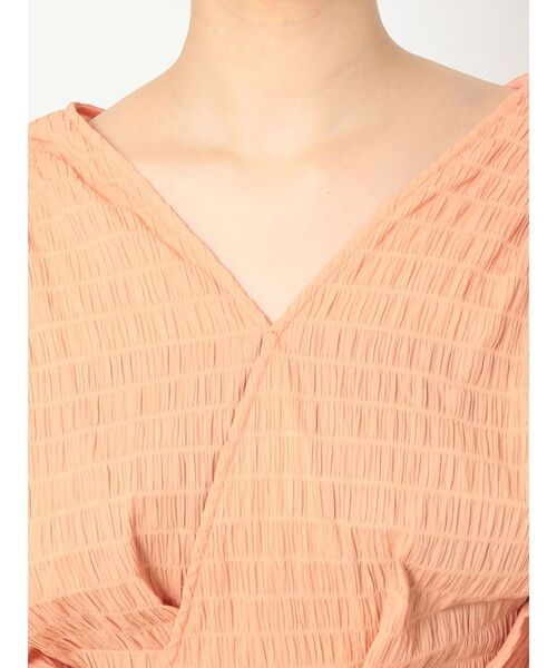 MURUA（ムルーア）の「カシュクールタックブラウス（シャツ/ブラウス・レディース・オレンジ/ホワイト/ブルー/ブラック・FREE）」の12枚目の写真