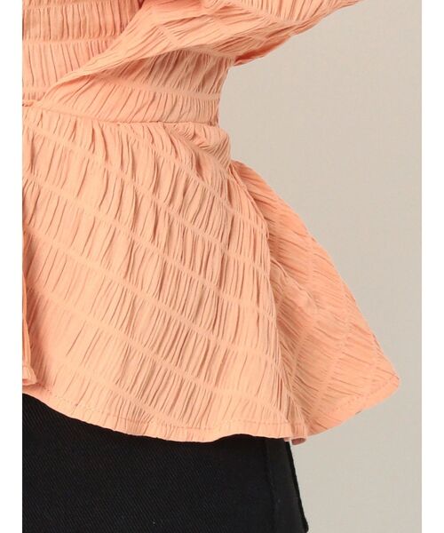 MURUA（ムルーア）の「カシュクールタックブラウス（シャツ/ブラウス・レディース・オレンジ/ホワイト/ブルー/ブラック・FREE）」の10枚目の写真