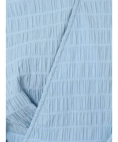 MURUA（ムルーア）の「カシュクールタックブラウス（シャツ/ブラウス・レディース・オレンジ/ホワイト/ブルー/ブラック・FREE）」の6枚目の写真