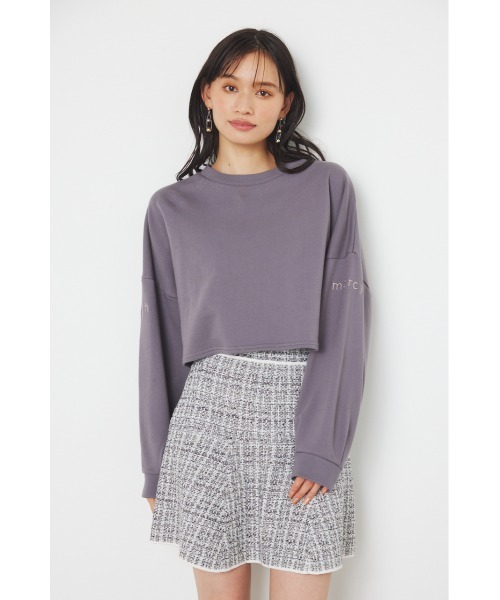 naoho ミニスカート ツイード ハイウエスト miniministore ツイードスカート レディース ハイウエスト