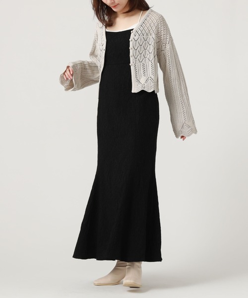 ＪＱサイドスリットマーメイドキャミワンピース