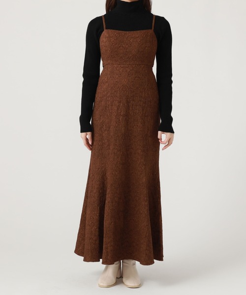 archives（アルシーヴ）の「ＪＱサイドスリットマーメイドキャミワンピース（ワンピース・レディース・ブラウン/オフホワイト/ブラック・MEDIUM）」の20枚目の写真