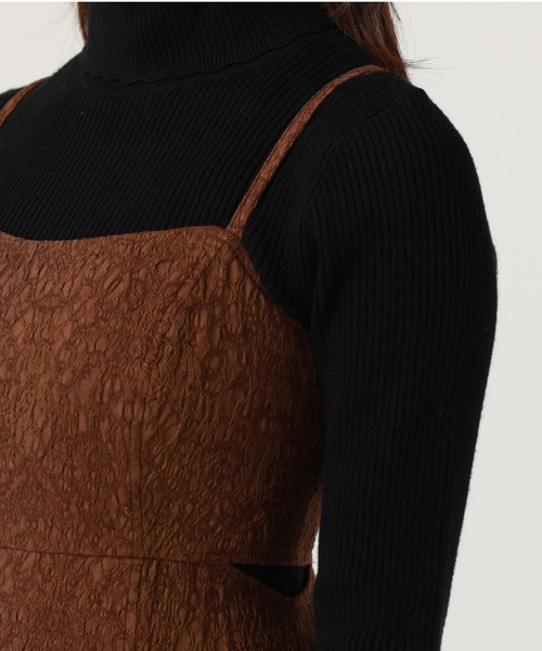 archives（アルシーヴ）の「ＪＱサイドスリットマーメイドキャミワンピース（ワンピース・レディース・ブラウン/オフホワイト/ブラック・MEDIUM）」の13枚目の写真