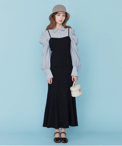 CHICWISH(シックウィッシュ)｜サイドスリットキャミワンピース CHICWISH(シックウィッシュ)｜サイドスリットキャミワンピース