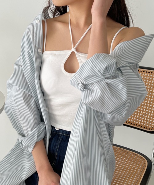 セール】カップ付きホルターネックキャミ（キャミソール）｜CLEA